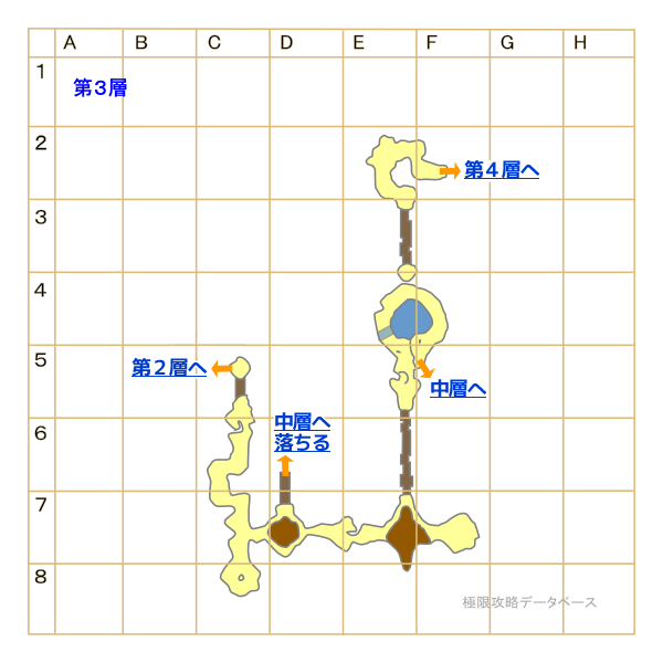 ドラクロン山地マップ第3層