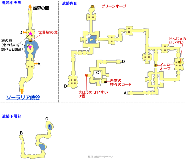 古き神の遺跡マップ