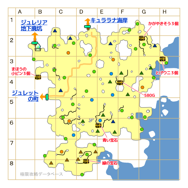 ジュレ―島上層マップ