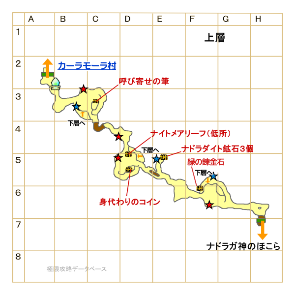 影の谷上層マップ