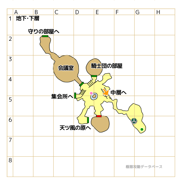 ムストの町地下3階マップ