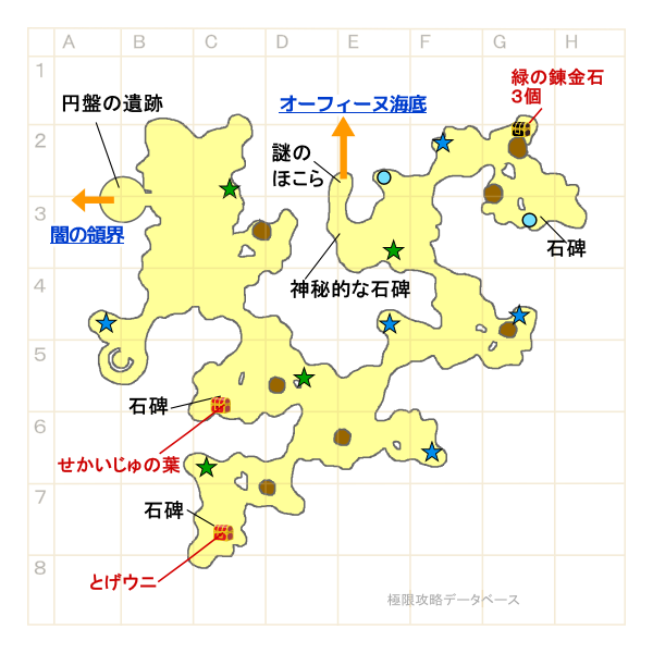 オーフィーヌの海マップ