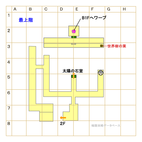 真のピラミッド3階マップ