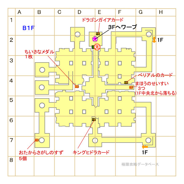 真のピラミッド地下1階マップ