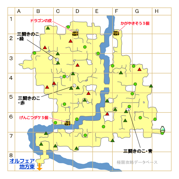 ポポリアきのこ山キラキラマップ