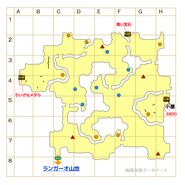 ラギ雪原マップ
