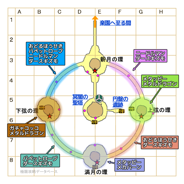楽園モンスターマップ