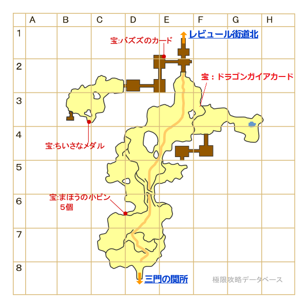 レビュール街道南マップ