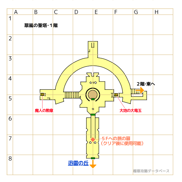 翠嵐の聖塔マップ