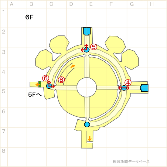 天水の聖塔6階マップ