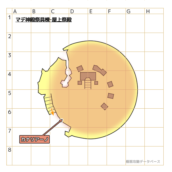 マデ神殿モンスターマップ