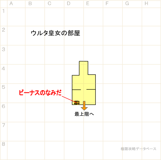 ウルタ皇女の部屋マップ
