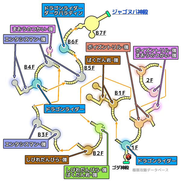 封神の参道モンスターマップ