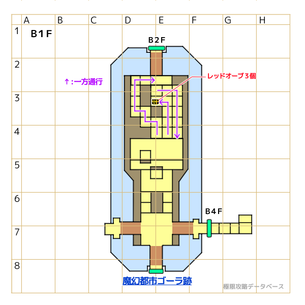 朽ちた霊廟キラキラマップ