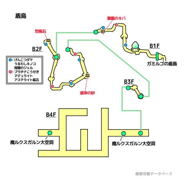 ルクスガルン大空洞キラキラマップ