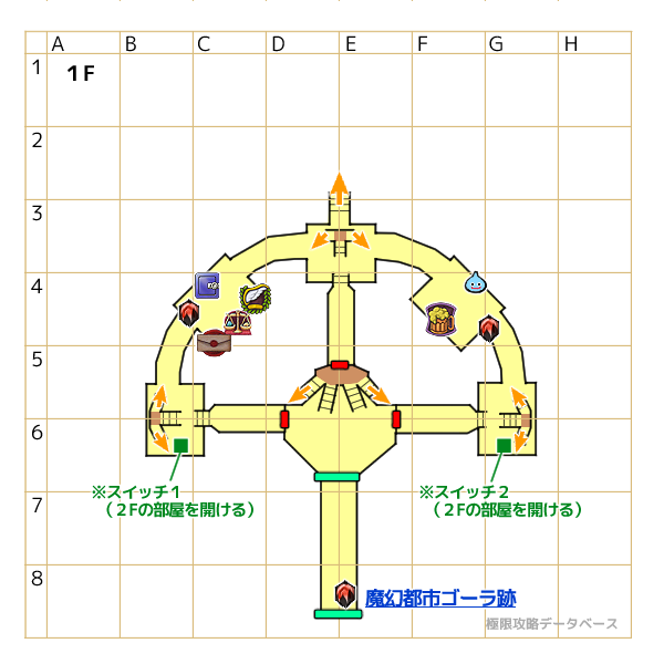 真・魔幻宮殿1fマップ