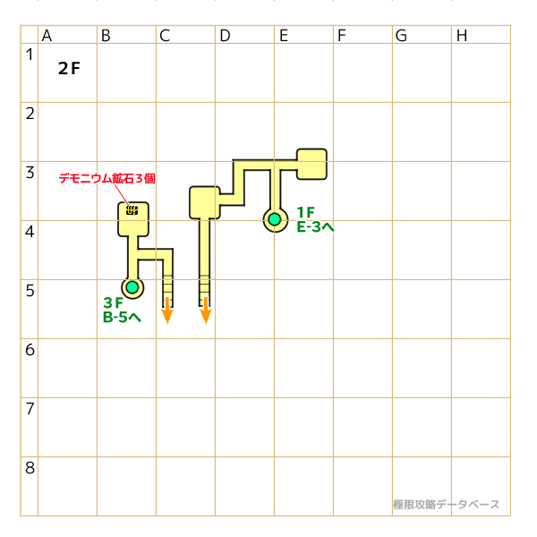 閉ざされた水路2階マップ