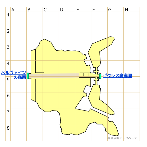 ベルヴァインの森東キラキラマップ