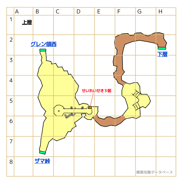 バカン山道上層キラキラマップ
